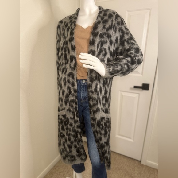 Torrid Long Sweater Coat/Cardigan Leopard Print Size 2. - Picture 1 of 11